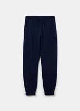 Ovs Solid Colour Fleece Joggers With Drawstring